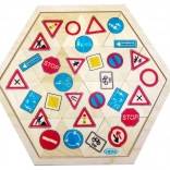 Hess puzzle mozaika dopravné značky 24 dielov