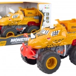 Terénne dinosaurové autíčko s frikčným pohonom oranžové