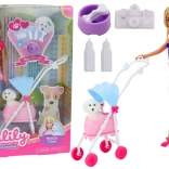 Bábika Anlily so psíkom vo vozíku