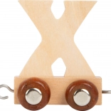 Drevený vláčik s písmenami - Písmeno X