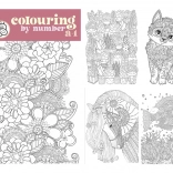 Maľovanie podľa čísel A4 s duo pastelkami