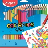 Trojhranné pastelky MAPED Color'Peps, sada 48 farieb