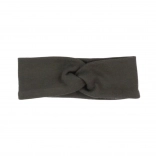 Dojčenská bavlnená čelenka Nicol Mia – tmavohnedá