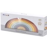 Drevená dúha PolarB – kreatívna montessori skladačka