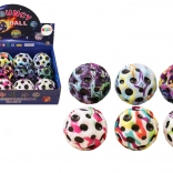 Kozmická svietiaca loptička s jamkami 7 cm