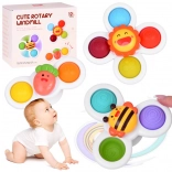 Senzoe Fidget Spinner s prísavkou 3 ks