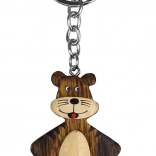 Drevená kľúčenka Tiger