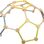 small foot lezecká kupola adventure – drevená preliezačka pre deti