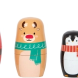 vianočná drevená matrioška small foot