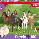 Schmidt puzzle Schleich výlet do prírody 150 dielikov + figúrka