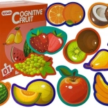 Edukativné ovocné puzzle pre najmenších – 5 sád, 40 dielikov