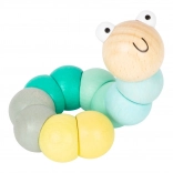 Motorická hračka Housenka Tyrkysová