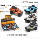 kovový terénny džíp 1:36 s pull-back pohonom