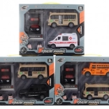 Súprava áut na zotrvačník s čerpacou stanicou na batérie