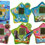 Vrecková elektronická hra Tetris v tvare hviezdy – zelená