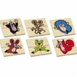 Drevené puzzle KRTKO 6 motívov od DETOA