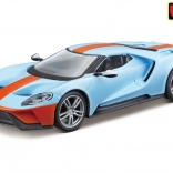 kovový model bburago ford gt 2019 1:32 svetlomodrá/oranžová