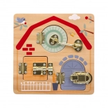 Drevená zamykacia tabuľa Deti sveta