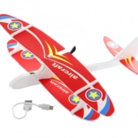 Nabíjateľné polystyrénové skladacie lietadlo na USB