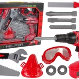 Detská sada náradia s vŕtačkou a príslušenstvom