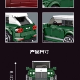 Stavebnica zelené auto 443 dielikov MOULD KING