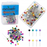 Sada špendlíkov s farebnou hlavou - 100 ks