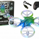 Farebný dron na diaľkové ovládanie so svetlami