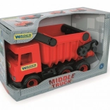 Červený nákladný vyklápač Wader Middle Truck