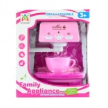 Ružový detský kávovar na batérie