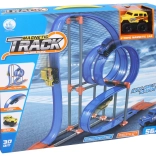 Magnetická pretekárska dráha s autom na zotrvačník