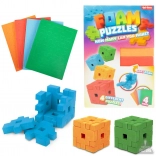 Stavebnica 3D Penové Kocky v Krabici