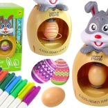 Veľkonočná sada na maľovanie vajíčok so zajačikom