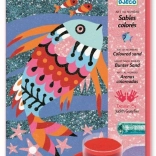 Obrázky z piesku a trblietok: Dúhové rybky