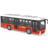 Autobus s efektmi červený