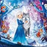 SCHMIDT puzzle princezná v zasneženom lese 100 dielikov