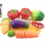 Plastová sada na krájanie zeleniny s doskou a nožom 13,5 × 8 cm