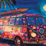 Puzzle EUROGRAPHICS VW Plážová zábava 1000 dielikov