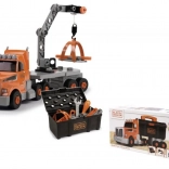 Kamión s náradím a stavebnicou žeriavu B&D