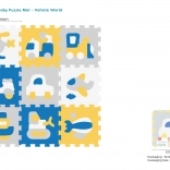 Pena puzzle podložka s dopravnými prostriedkami 9 ks, EVA, 3D skladanie pre deti 10m+
