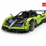 Stavebnica športového auta PAGANI Huayra BC 1:8 zelená Rastar