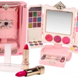 Detská sada krásy s nastaviteľným stolovým zrkadlom – ružová