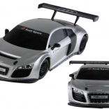Auto R/C 1:24 diaľkovo ovládané športové Audi R8 LMS strieborné