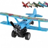 Dvojplošník na spätné natiahnutie 10 × 11 cm, kov/plast – mix farieb