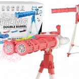 Bublifuk na statíve ružový – elektrická bublinová veža s nastaviteľnou výškou