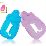 Chladiace detské hryzátko v tvare fľaštičky, 11 cm