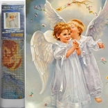 Diamantové maľovanie Anjeli na nebi 30x40 cm