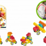 Sada mäkkých stavebnicových kociek 60 ks s ruksakom