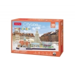 3D puzzle CityLine panorama Varšava 159 dielikov
