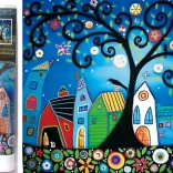 Diamantové maľovanie 7D Rozprávkové mesto 30 × 30 cm