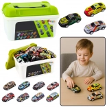 sada kovových autíčok v kufríku – 50 kusov